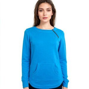 Lucy Blue Sweatshirt Size Small Front Pocket Excellent Condition Cozy